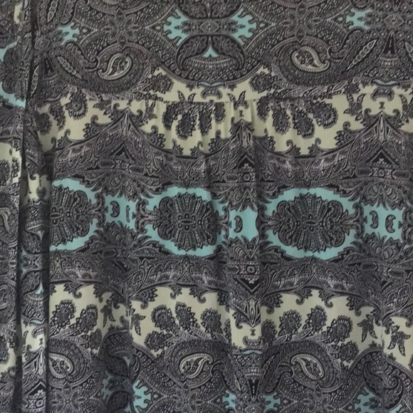 Paisley gray and turquoise and a lite green $10 - Picture 5 of 7